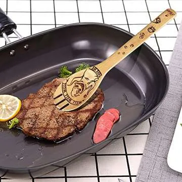 Stylish Bamboo Burned Wooden Spoons Set for All Occasions