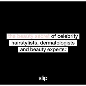 SLIP Glam Band Black – Ultra-Smooth Hair Tie for Gentle Hold, Prevents Creases & Breakage, Ideal for Sleep, Workouts & Everyday Styling, Durable & Luxurious Hair Accessory