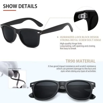 FEIDUSUN Polarized Sunglasses for Men and Women - UV Protection