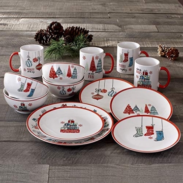 American Atelier 16-Piece Holiday Dinnerware Set