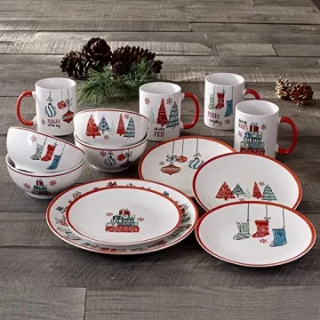 American Atelier 16-Piece Holiday Dinnerware Set