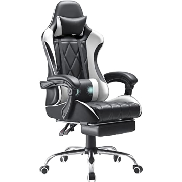 Homall Gaming Chair, Computer Chair with Footrest and Massage Lumbar Support, Ergonomic High Back Vi...