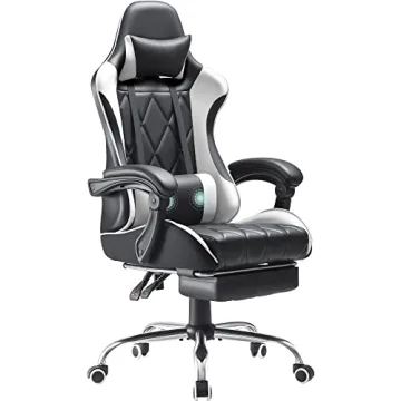 Ergonomic Homall Gaming Chair with Footrest and Massage Support
