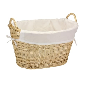 Hand Woven Wicker Laundry Basket - Stylish & Functional Storage Solution