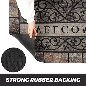 Durable MTOUOCK Welcome Mat Outdoor 24 x 36 Inch