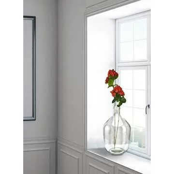 Serene Spaces Living Clear/Brown Tall Vase, Bottle Glass Vase, Elegant Home Decor for Fresh or Dried Flowers, Perfect for Living Rooms, Dining Areas, and Centerpieces (Large- Pack of 1)