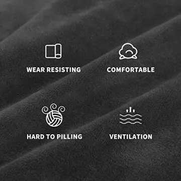 MAXIJIN Velvet Stretch Couch Cushion Covers for Sofas