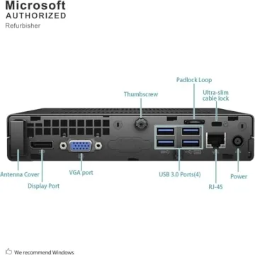 HP EliteDesk 800G2 Mini PC with Intel Core i5 and Windows 11