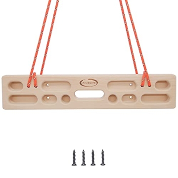 Premium Rockwork Hangboard: Portable & Mountable Grip Strength Trainer for Climbers