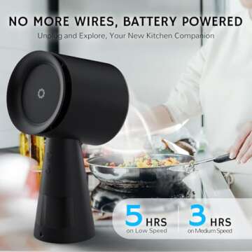 Airthereal Rechargeable Portable Range Hood - Compact & Efficient Cooking Ventilation