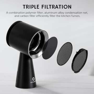 Airthereal Portable Range Hood with Battery Power & 3 Speeds
