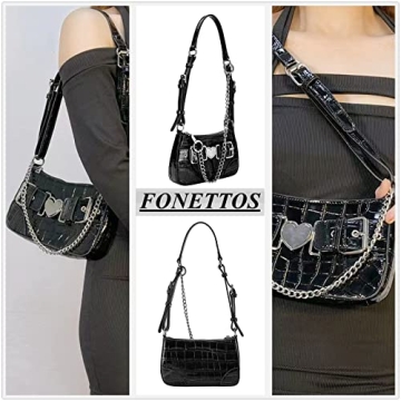 FONETTOS Y2K Punk Shoulder Bag for Fashion Lovers