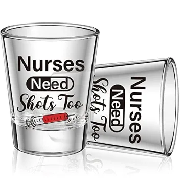 Patelai Funny Nurse Shot Glass - Great Gift for Nurses
