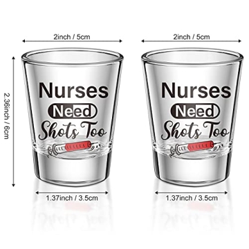 Patelai Funny Nurse Shot Glass Gift for Nurses