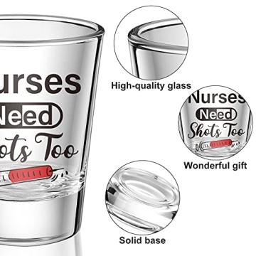Patelai Funny Nurse Shot Glass Gift for Nurses