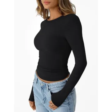 Trendy Queen Womens Long Sleeve T-Shirts for Fall Style