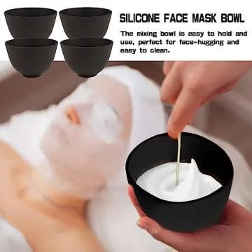 4 Inch Silicone Facial Mask Mixing Bowl for Skincare