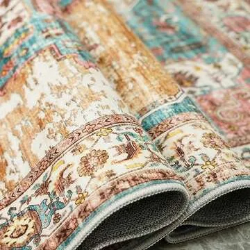 RUUGME Washable 9x12 Area Rug - Stain Resistant Comfort