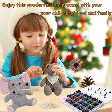 796pcs Safety Eyes Kit for Crafting Dolls and Toys
