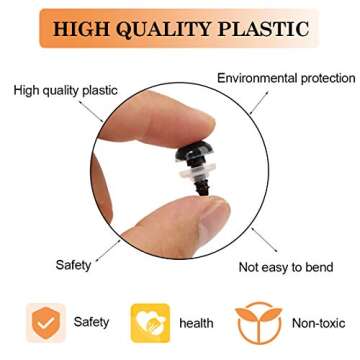 796pcs Safety Eyes Kit for Crafting Dolls and Toys