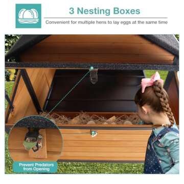 Large Mobile Chicken Coop for 6-8 Chickens | Durable & Convenient