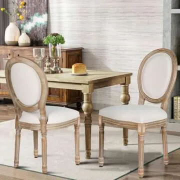Elegant Polar Aurora Dining Chairs Set of 4 for Kitchens