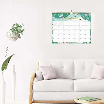 Calendar - Wall Calendar 2023-2024, JUL 2023 - DEC 2024, 18-Month Calendar 2023-2024, 14.6" x 11.5", Twin-Wire Binding, Hanging Hook, Thick Paper, Large Blocks with Julian Dates, Perfect for Planning