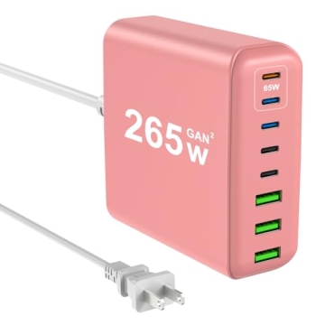 265W USB C Charger - Versatile 8-Port Desktop Charging Station for All Devices