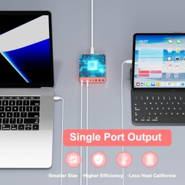 265W USB C 8-Port Charging Station for All Devices