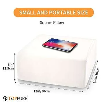 TOPPURE Cube Memory Foam Pillow for Side Sleepers