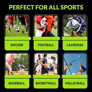 AOT Gear® Speed and Agility Training Equipment - Complete Set Includes Agility Ladder, 6 Adjustable Hurdles, 12 Soccer Cones, Running Parachute, 5 Pack Resistance Bands, Carrying Case and Drills Book