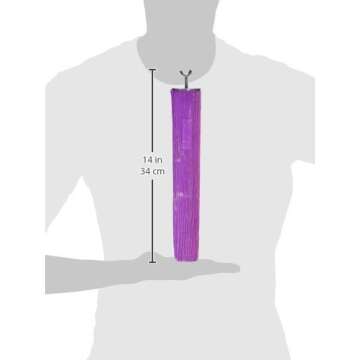 PENN-PLAX Bird-Life Calcium Bird Perch – Naturally Trims Nails & Beak – Great for Cockatoos, Ama...