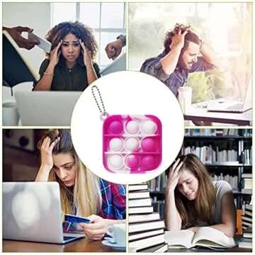 12 Pcs Mini Pop Bubble Fidget Sensory Toys - Fun for All Ages