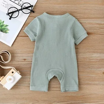 Kuriozud Infant Romper for Boys and Girls - Soft Comfort