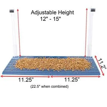 Penn-Plax Undergravel Aquarium Filter for 15-20 (high) Gallon Tanks – Two 11.2” x 11.25” Plates – Under Gravel System for Clear, Clean Water – Safe for Freshwater and Saltwater Tanks
