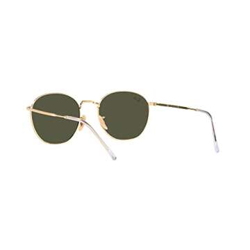 Ray-Ban RB3772 Rob Round Sunglasses, Gold/Green, 54 mm