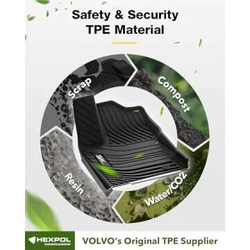 3W Floor Mats Fit 2022-2024 2025 Toyota Tundra (Only for CrewMax Cab), Custom Fit All-Weather TPE Front & Rear Row Floor Liner Black