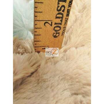 Hug-Z™ Rabbit Snuggle Minky Fabric - Aqua Soft DIY Material