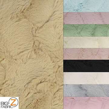 Hug-Z™ Rabbit Snuggle Minky Fabric - Aqua Soft DIY Material