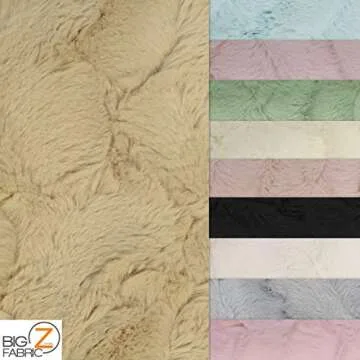 Hug-Z™ Rabbit Snuggle Minky Fabric - Aqua Soft DIY Material