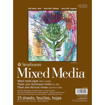 Strathmore 9x12 Mixed Media Vellum Paper Pad - 15 Sheets