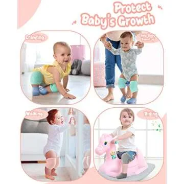 BOSONER Anti-Slip Baby Knee Pads and Socks Set - 6-24 Months