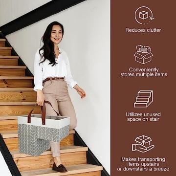 Stylish SAM AND MABEL Stair Basket – Storage Solution