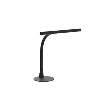NovoLido LED Desk Lamp, 15.7" Wide Modern Architect Desk Light for Home Office, 10W Bright Tall Flexible Task Lamp for Piano, Monitor, Workbench, 3 Color Modes & 30 Brightness, 1000LM (Black)