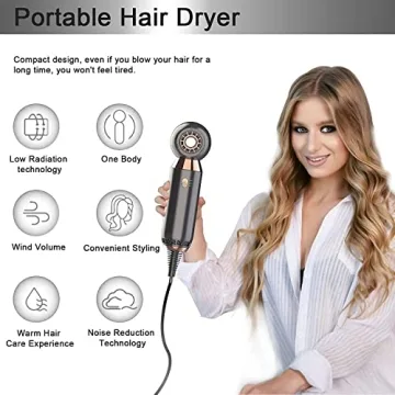 Dr. Pillow Fast Drying Hair Blow Dryer, Travel Friendly