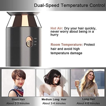 Dr. Pillow Fast Drying Hair Blow Dryer, Travel Friendly