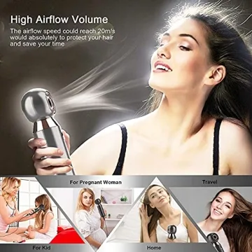 Dr. Pillow Fast Drying Hair Blow Dryer, Travel Friendly