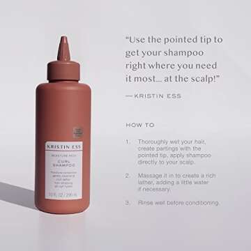 Kristin Ess Vegan Curl Shampoo - Moisture & Lather Duo