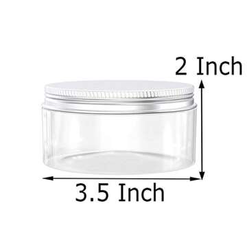 Axe Sickle 8 Ounce Plastic Jars Clear Plastic Mason Jars Storage Containers Wide Mouth With Lids For...