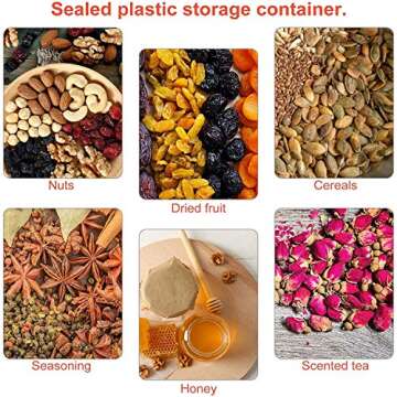 Axe Sickle 8 Ounce Plastic Jars Clear Plastic Mason Jars Storage Containers Wide Mouth With Lids For Kitchen & Household Storage Airtight Container 12 PCS